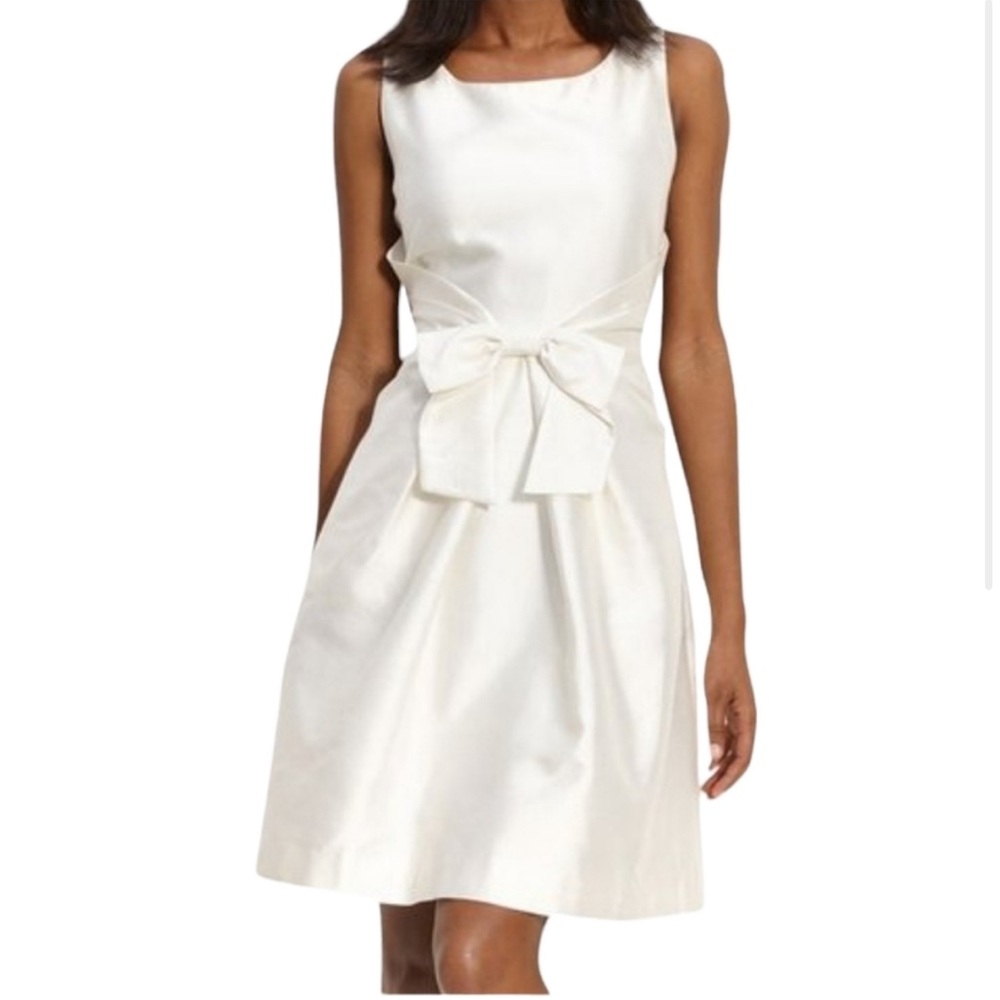 Kate Spade Ivory Jillian Bow Dress